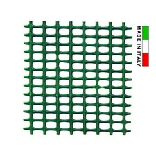 Rete in plastica quadretta verde mm.5x5 - maglia mm.5x5, altezza cm.100