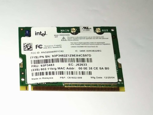 Wm3b2200bg intel pro wireless - wm3b2200bg,