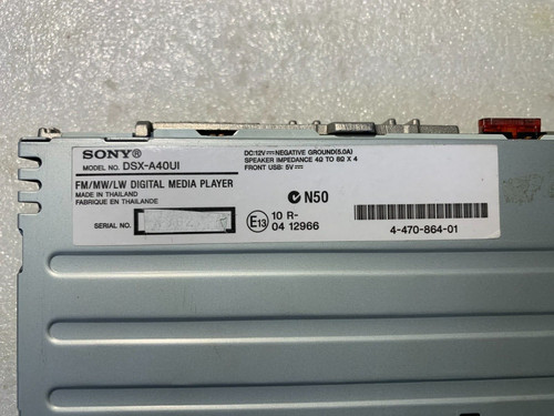 Dsx a40ui autoradio sony non - dsx-a40ui,