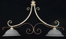 Lampadario forgiato avorio