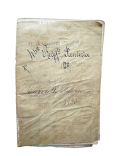 ANTICO LIBRETTO PERGAMENA DOCUMENTO MILITARE 45 FANTERIA 1883 CREMA CAPERGNANICA