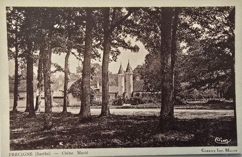 Cartolina 1935 précigné - cartolina,