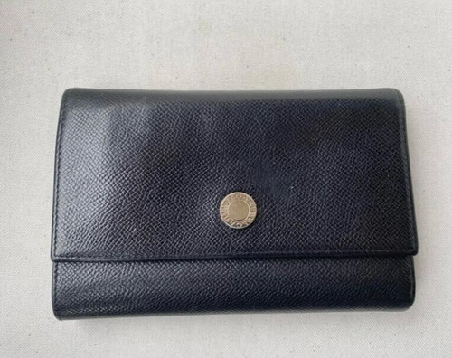 Portafoglio bulgari pelle nero - pelle,