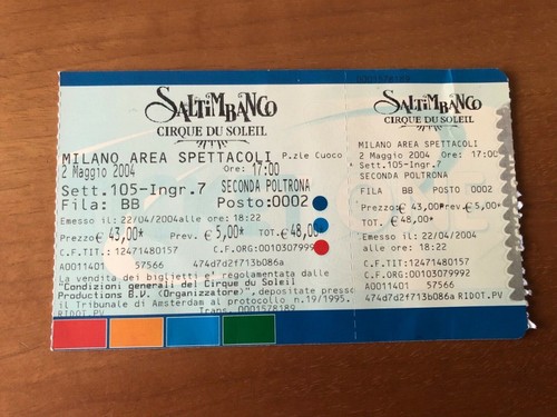 Cirque soleil biglietti - du, :