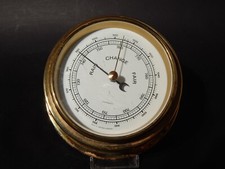 Vintage nautical brass aneroid - vintage,