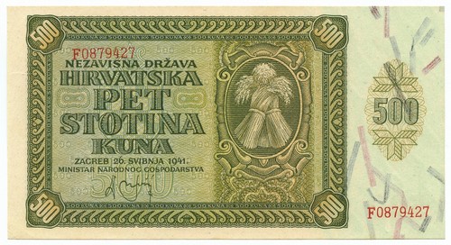 500 kuna independent - state, of