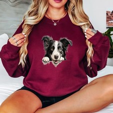 Felpa da donna Border Collie
