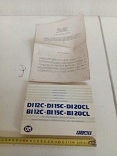 manuale uso manutenzione 1985 muletto Fiat DI12C DI15C DI20CL BI12C BI15C BI20CL