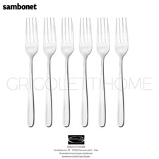Sambonet - Hannah Acciaio Mirror - Set 6 forchette frutta |-20%| - Rivenditore