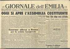 Giornale dell’Emilia 25 giugno 1946  Giornali della Repubblica  