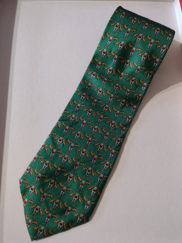 Cravatta vintage uomo verde