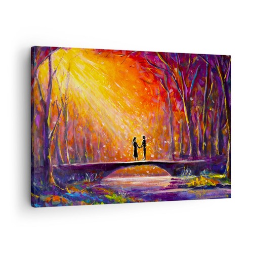 Quadro tela 70x50cm foresta - su,