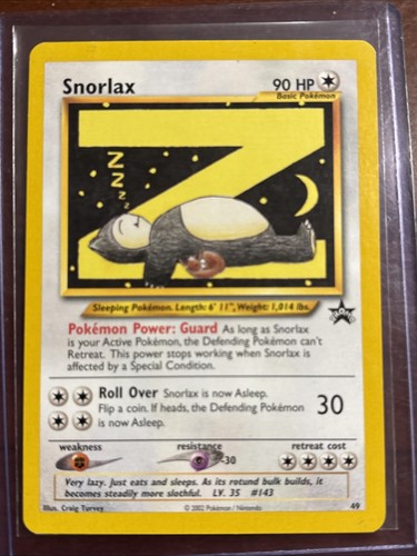 Carta pokemon snorlax wotc - snorlax,