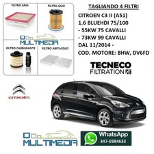 KIT TAGLIANDO 4 FILTRI TECNECO