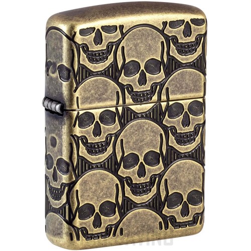 Zippo accendino skulls design - zippo,