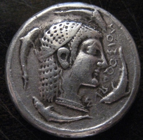 Moneta decagramma aretusa - moneta,