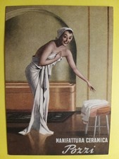 Boccasile - Manifattura Ceramica "Pozzi". Cartolina pubblicitaria.