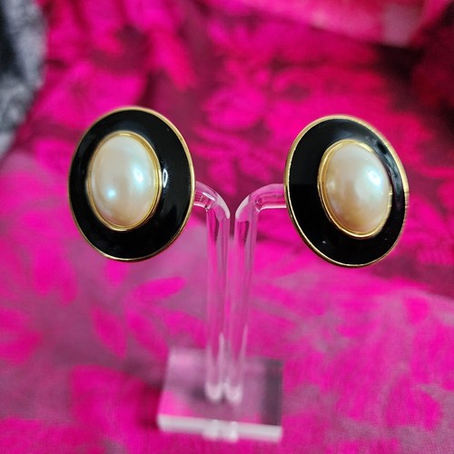 Orecchini vintage monet perle - vintage,