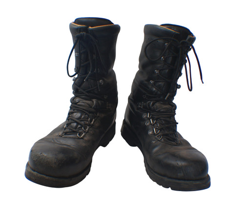 Austrian army black leather - black,