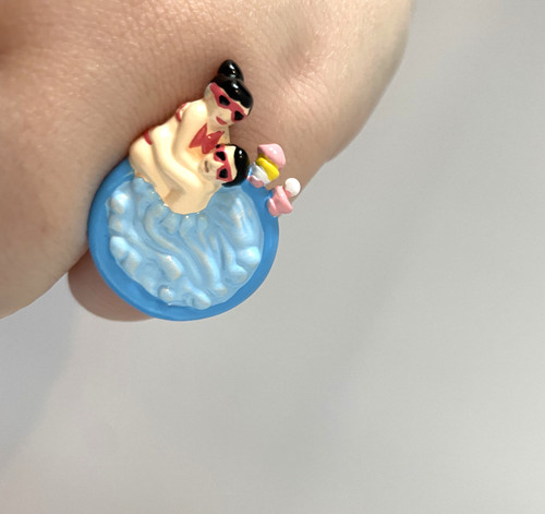 Anello smaltato les - anello, x
