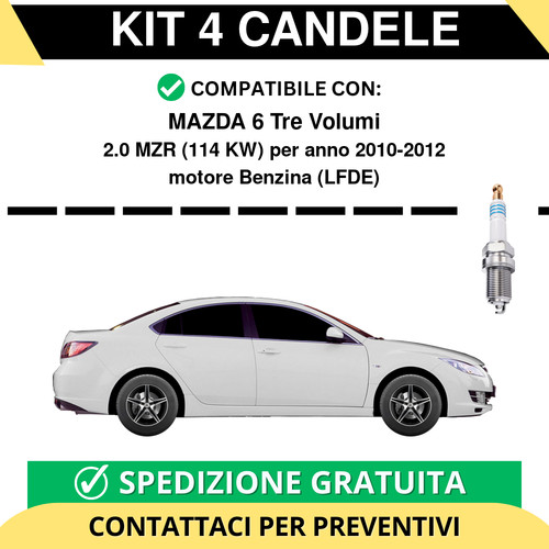 Kit candele per - per, mazda