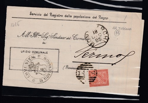 1885 storia postale - 1885,