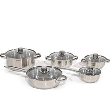 Batteria di pentole in acciaio
