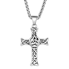 Collana vintage croce uomo - collana,