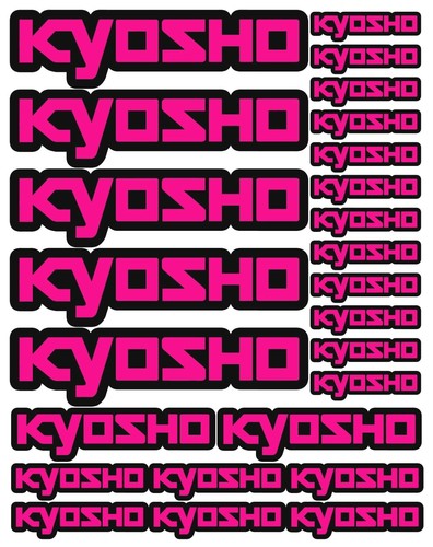 Adesivi kyosho fucsia rosa - adesivi,