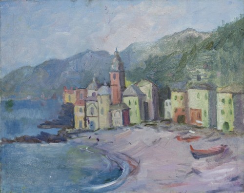 Riviera ligure paesaggio con - -,