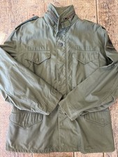 M-65 Giacca Military Jacket Cold Weather Verde Made Usa Tg M Regular Vtg Patch