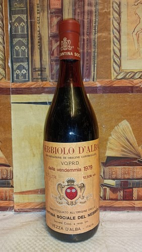 Vino 1979 nebbiolo alba - vino, d'alba