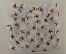 Blusa Mayoral bambina 5 anni 110 cm giromanica traforata stampata qualità estiva