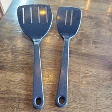 Spatola girarrosto vintage su misura 2 e 4 slot nylon plastica 11,5" USA