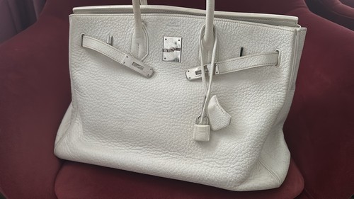Hermès birkin pelle bianca - hermès,