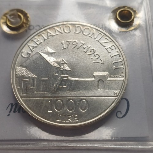 Silver coin 1000 lire 1997 - coin,