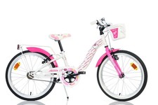 Bici 20 Hello Kitty rosa per bambina cestino campanello portapacchi Dino Bikes