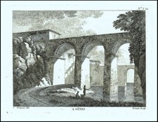 Incisione Genova 1804 Liguria