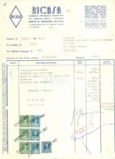 1957 SESTO SAN GIOVANNI (MI) Fabbrica apparecchi scientifici BICASA *Fattura