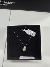 Collana argento con perla