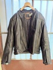 Dainese Giacca in pelle mod. Jackblack 1972 + Paraschiena Rev'IT