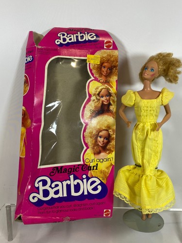 Vintage 1981 magic curl barbie - magic,