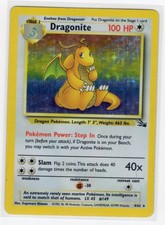 Dragonite (4) Holo Rare Fossil