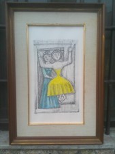 Stampa litografica tratta dalla raccolta "TESEO" do Massimo Campigli