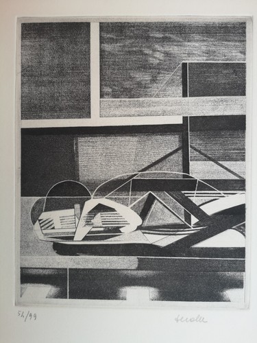 Incisione astratta anni - , 60