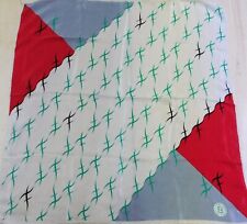 FOULARD 100% PURA SETA SILK SOIE VINTAGE DONNA FENDI (1748) 64cm x 68cm