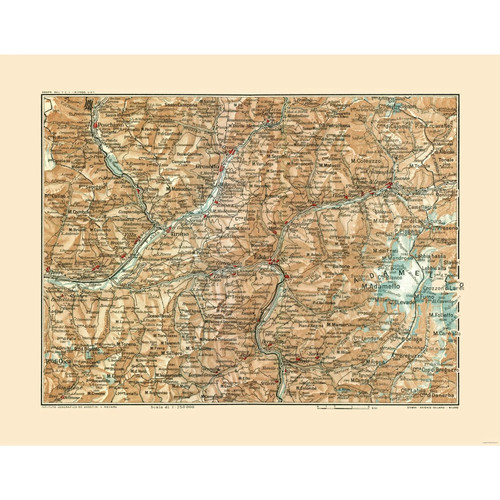Mappa storica regione - regione, edolo