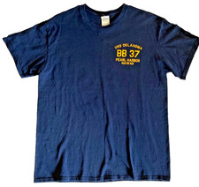 USS OKLAHOMA BB-37 T-Shirt Sz