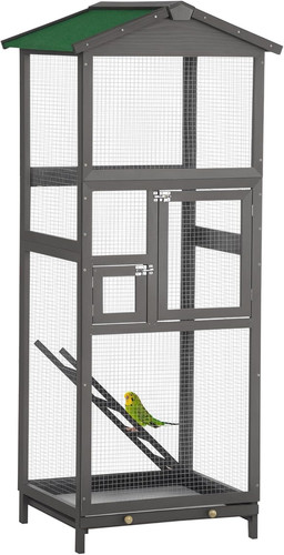 Gabbia per uccelli legno di - uccelli, in