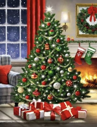 Albero natale motivo - albero, di